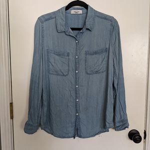 Carly Jean Los Angeles CJLA "Mason" chambray top